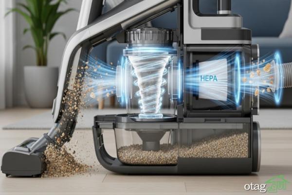 جاروبرقی بدون کیسه چگونه کار میکند جاروبرقی بدون کیسه چگونه کار میکند